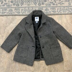 Old Navy Kids Black and White Peacoat